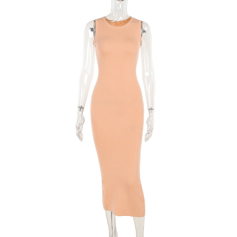Robe en laine simple et élégante pour femme