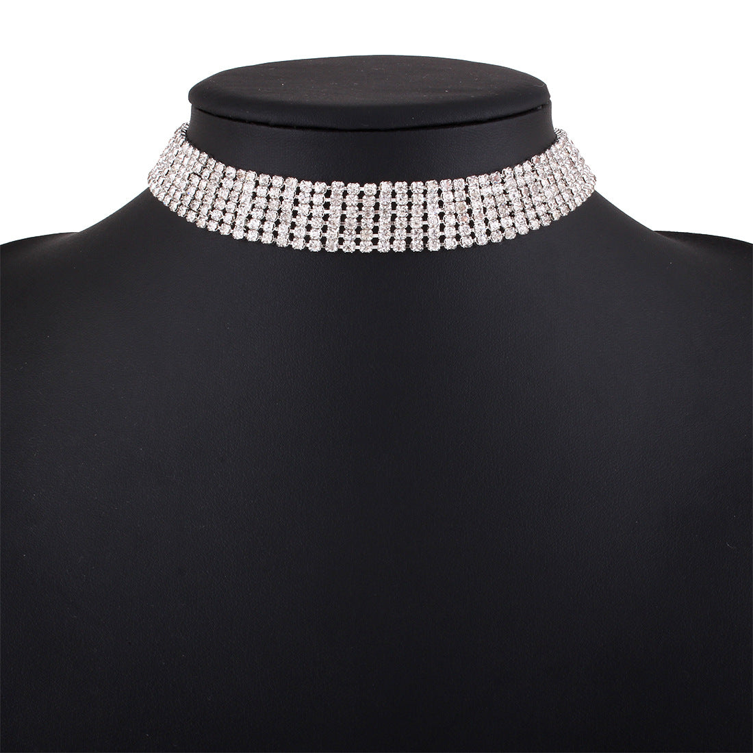 Collier Collier Fille Tendance Collier En Strass Complet Collier En Alliage