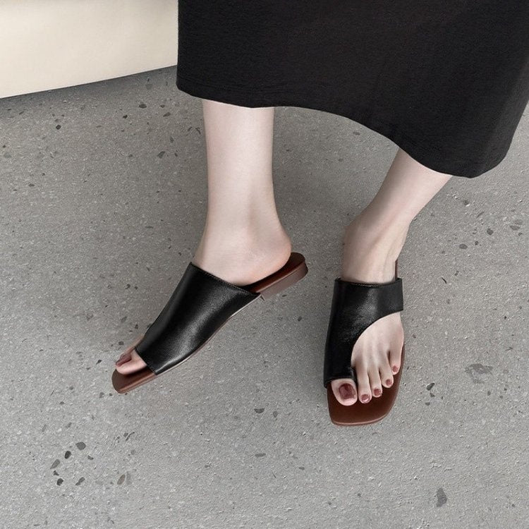 Sandales à enfiler 2026 nouvelle mode avec nœud, chaussures polyvalentes d'extérieur pour femmes à bout ouvert