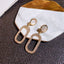 Boucles d'oreilles pendantes exagérées en strass pour femmes