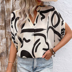 Chemise ample imprimée pour femme