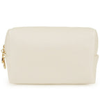 Trousse de Maquillage Octogonale Carrée en Cuir PU, Design Simple
