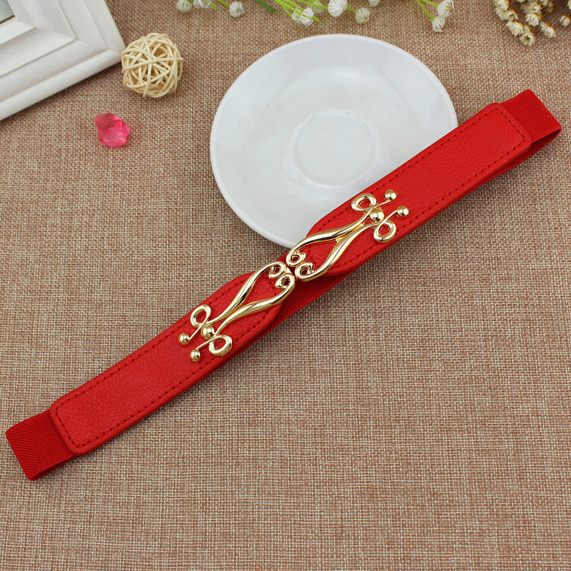 Robe d'été et de printemps pour femme avec une paire de boucles et ceinture élastique
