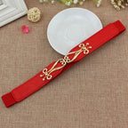 Robe d'été et de printemps pour femme avec une paire de boucles et ceinture élastique