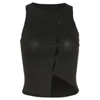 Cardigan en maille à col rond et boutonnage simple pour femme, coupe slim