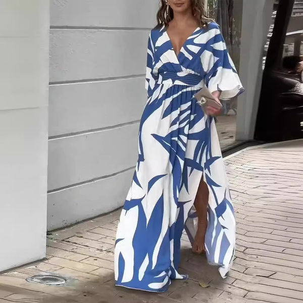 Robe ample imprimée femme