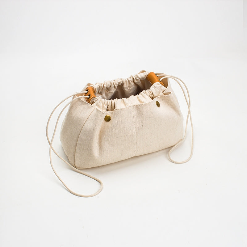 Trousse de voyage en toile de coton pour maquillage