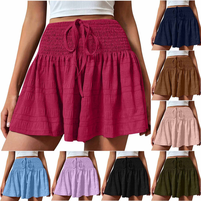 Shorts à cordon élégants et minimalistes pour femmes Main Image