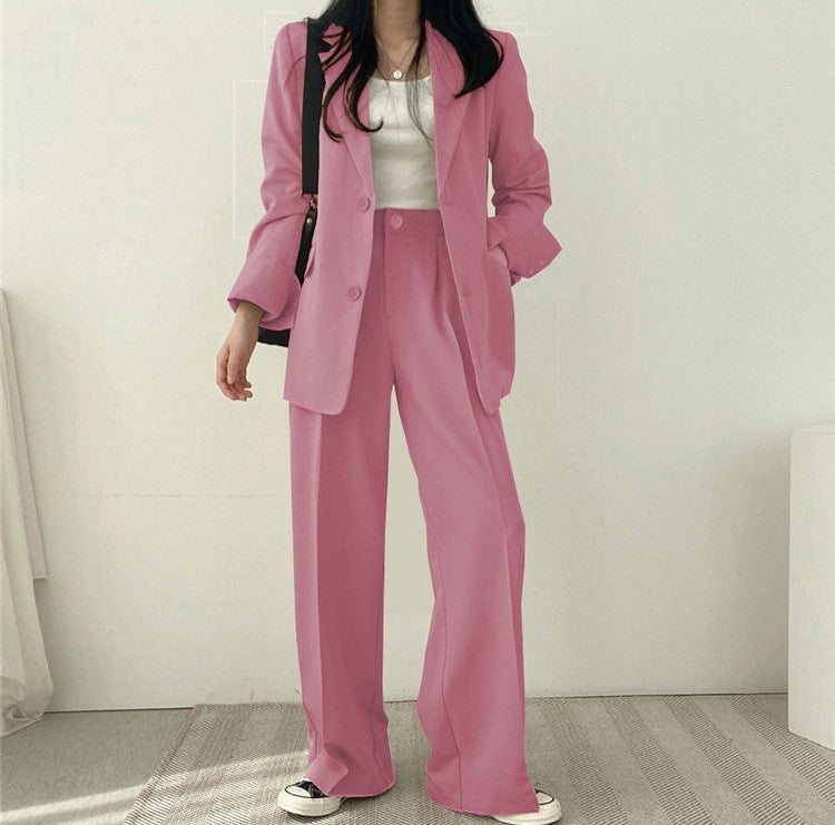 Ensemble tailleur décontracté style coréen pour femme