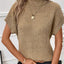 Nouveau pull à col roulé de couleur unie pour femme