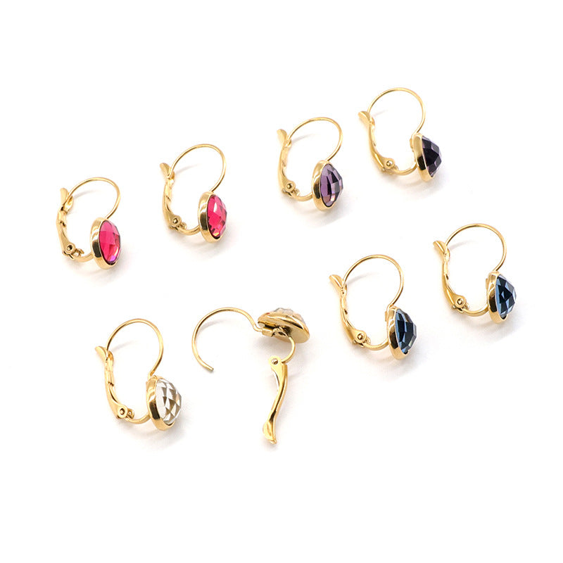 Bijoux Boucles d'oreilles en Cristal de Verre Autrichien Pendantes pour Femmes