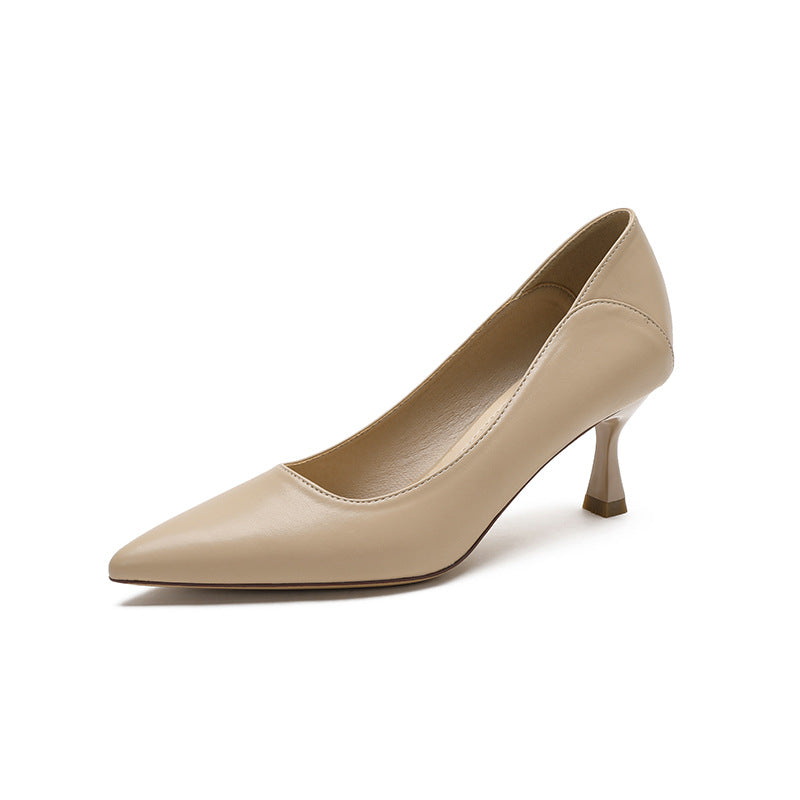 Petits Talons Hauts Pointus Noirs Professionnels