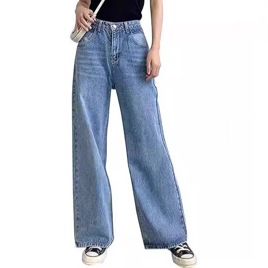 Jeans polyvalents gainants taille haute pour femme