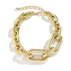 Colliers pour femmes, collier chaîne en or épaisse, collier ras du cou chaîne à maillons, chaîne épaisse en métal lourd vintage