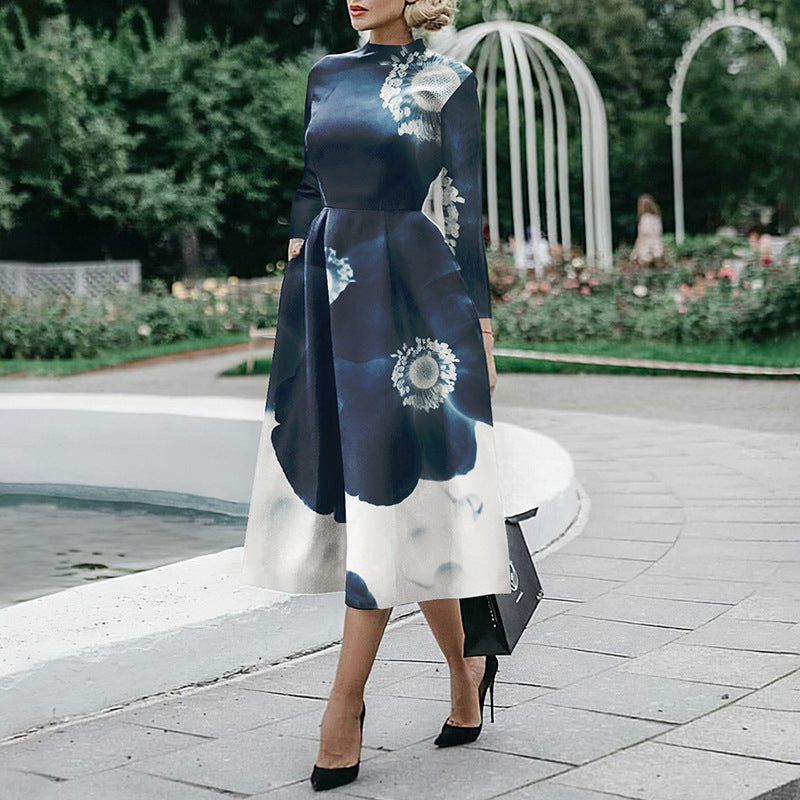 Robe moulante à manches longues pour femme