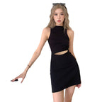 Robe de fond de gilet sans manches pour femme