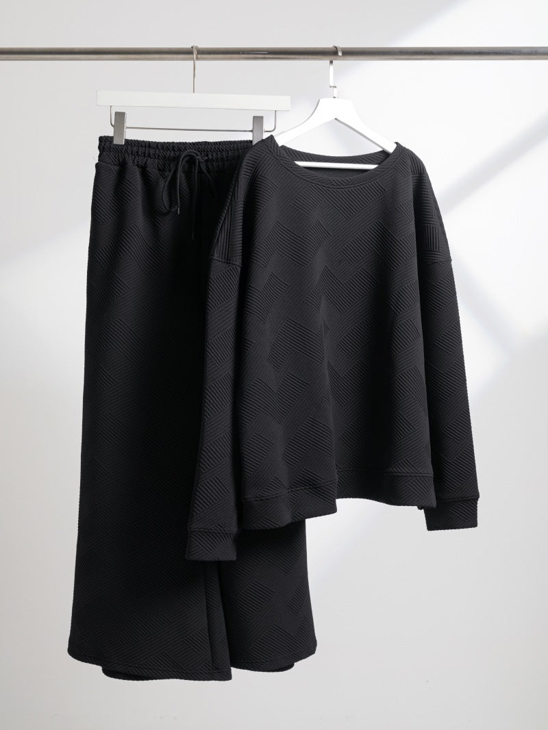 Ensemble deux pièces de sport ample à cordon, de couleur unie, style décontracté européen et américain.