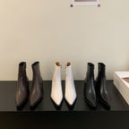 Bottes à talons hauts courts