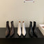 Bottes à talons hauts courts