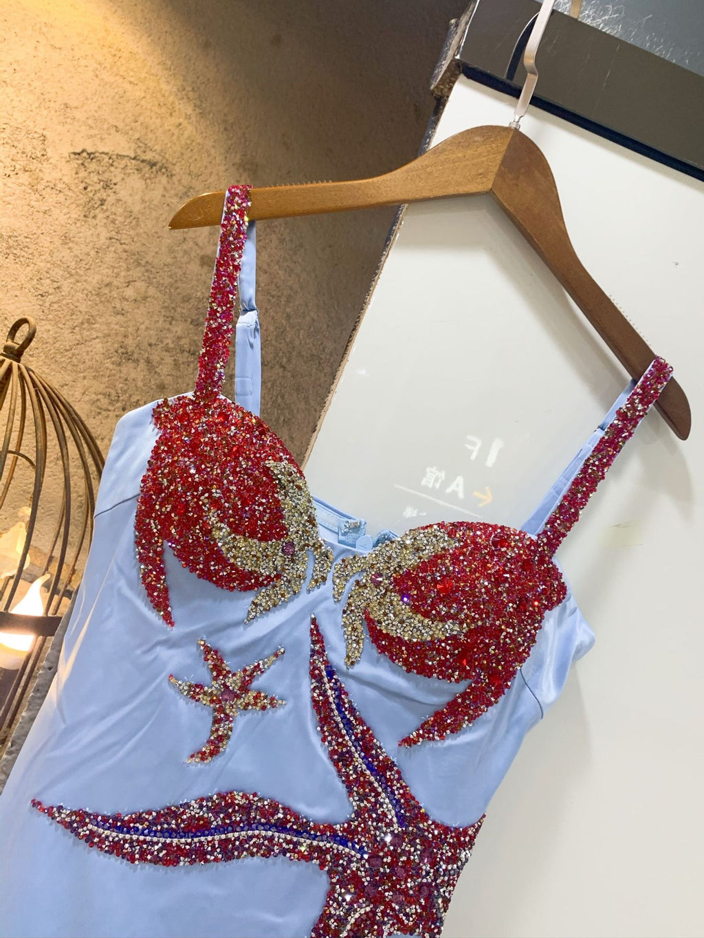 Robe mi-longue Socialite balnéaire