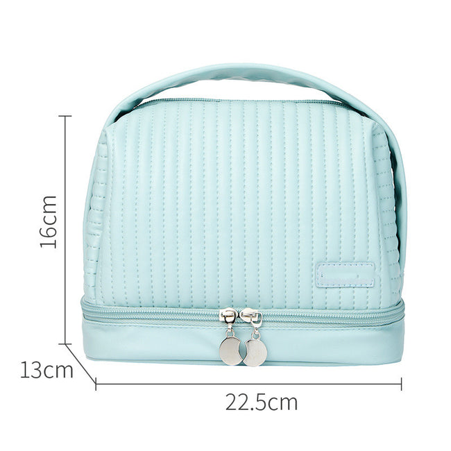 Trousse de Maquillage Toasts en PU Imperméable et Multifonctionnelle Main Image