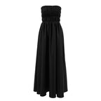 Robe noire bustier taille haute femme