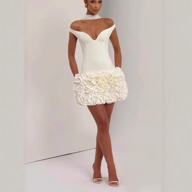 Fitted Strapless Dress A Versatile Short Dress For Women Main Image