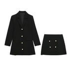 Ensemble Jupe Robe Blazer Noir