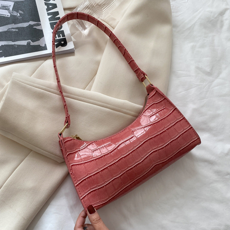 Pattern One Shoulder Handbag Temperament Trend Chain Bag Women