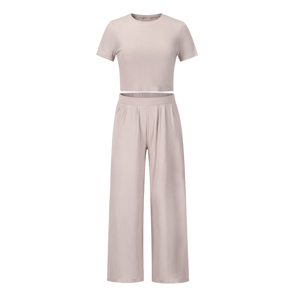 Ensemble deux pièces femme T-shirt manches courtes et pantalon