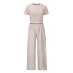 Ensemble deux pièces femme T-shirt manches courtes et pantalon