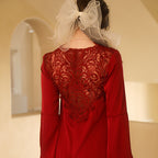 Robe longue de mariée pour femme
