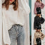 Pull femme polyvalent ample Col rond