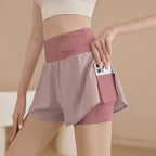 Short de sport ample anti-exposition pour femmes