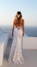 Robe de mariée sexy en dentelle pour femme