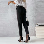 Pantalon tailleur décontracté pour femme