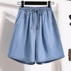Shorts en jean lyocell pour femme, nouveauté été