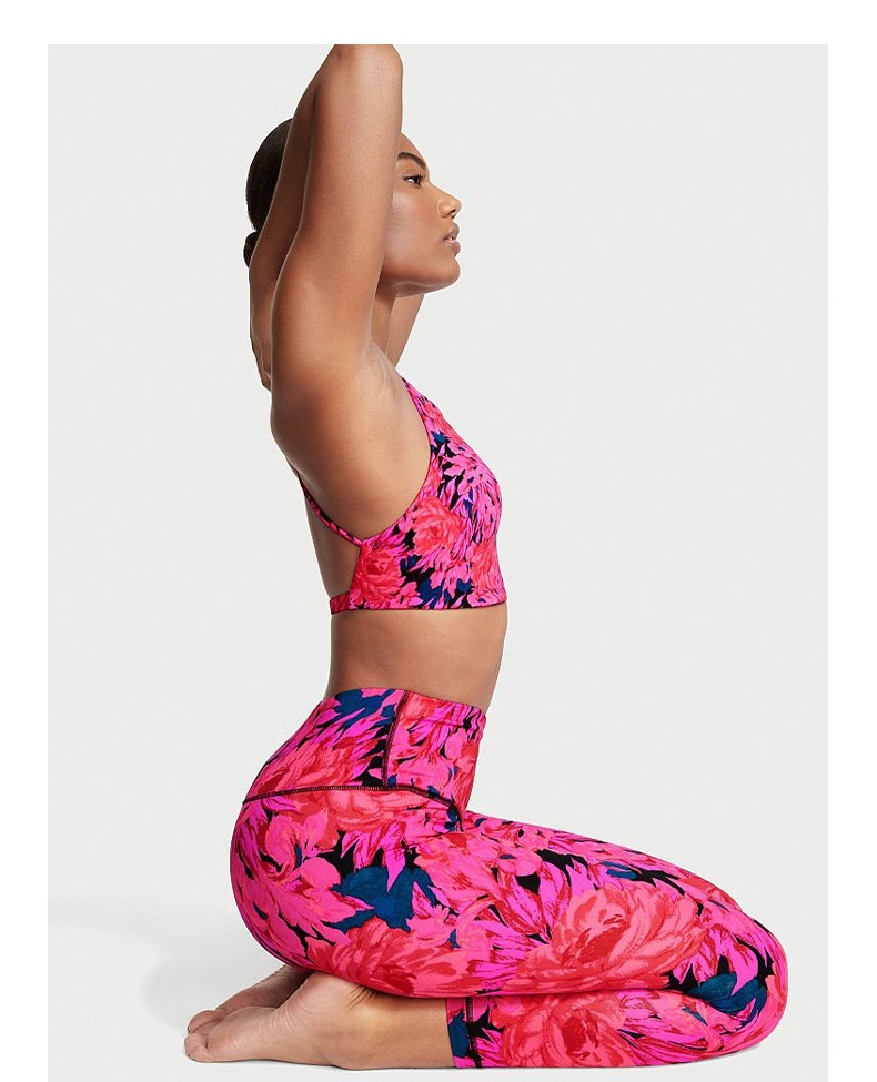 Ensemble de yoga imprimé coloré pour femme avec débardeur et coussinet de poitrine