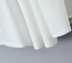 Robe sans manches florale licou en V style Hepburn français
