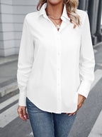 Chemise ample à manches longues pour femme