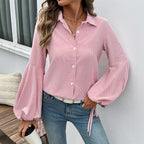 Chemise élégante à rayures pour femme