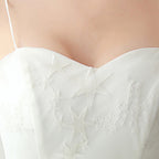 Robe de soirée blanche de banquet de mariage pour femmes