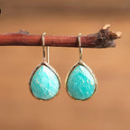 Boucles d'oreilles pendantes améthyste pour femmes