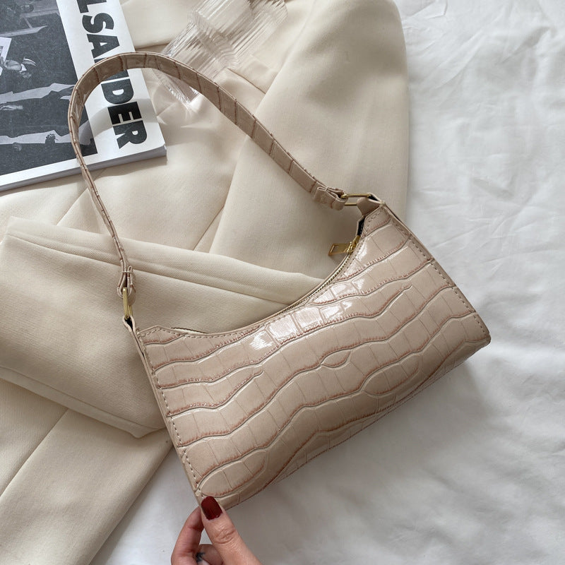 Pattern One Shoulder Handbag Temperament Trend Chain Bag Women