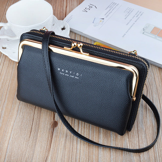 Sacs bandoulière à verrouillage pour femmes, sac à bandoulière, pochette pour dames, sac à main pour téléphone portable Hover Image