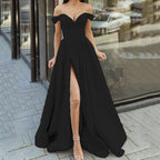 Women's Clothing Multi-color Tube Top V-neck Backless Large Swing Split Sleeveless Dress