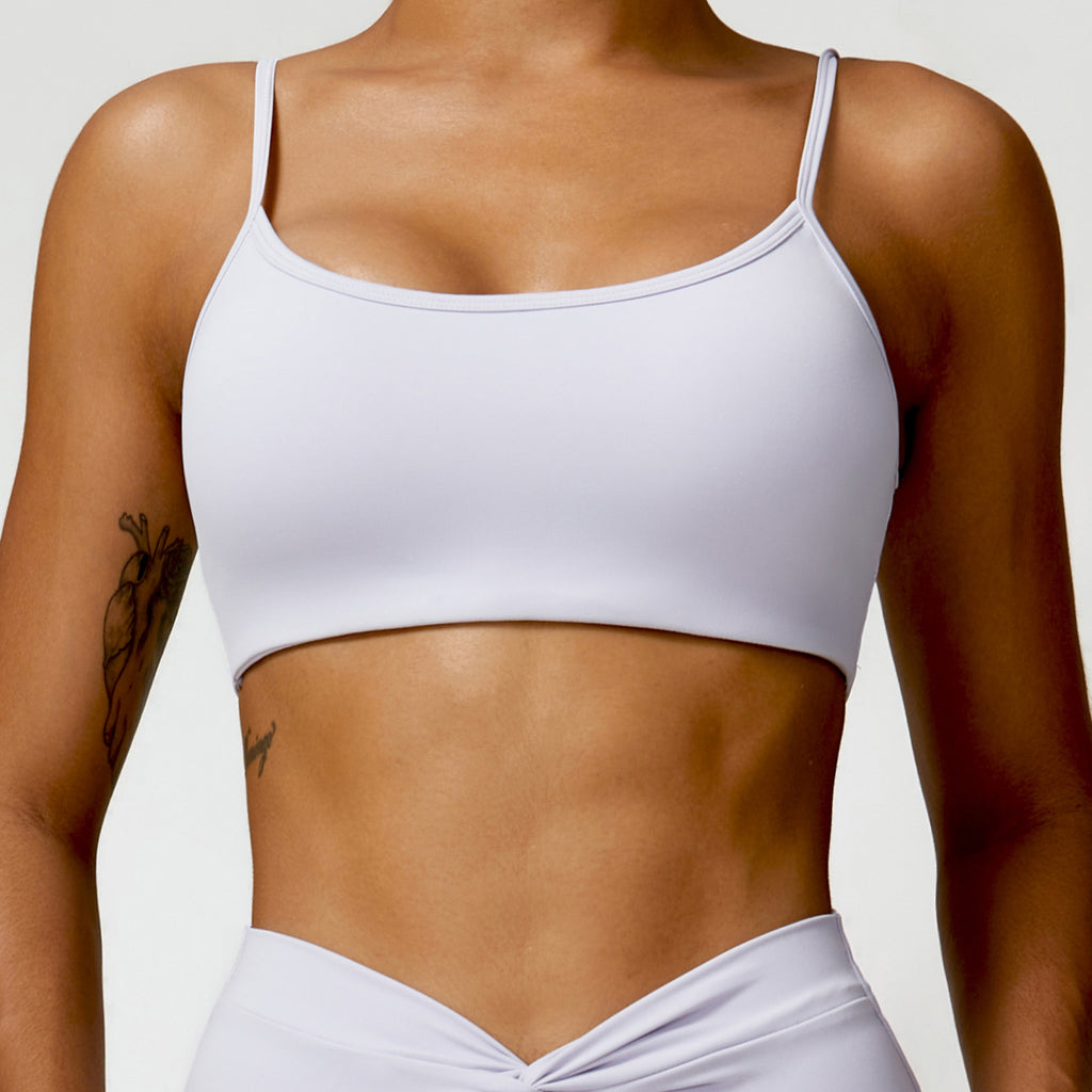 Soutien-gorge de yoga sans couture dos nu pour femme
