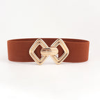Décoration de joint de taille large pour femme avec ceinture élastique