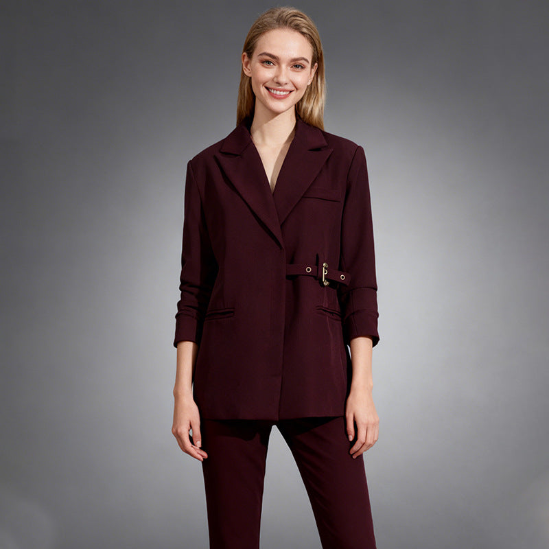 Blazer irrégulier élégant pour femme
