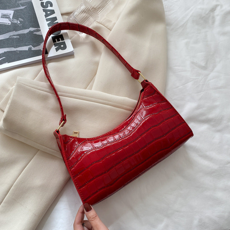 Pattern One Shoulder Handbag Temperament Trend Chain Bag Women